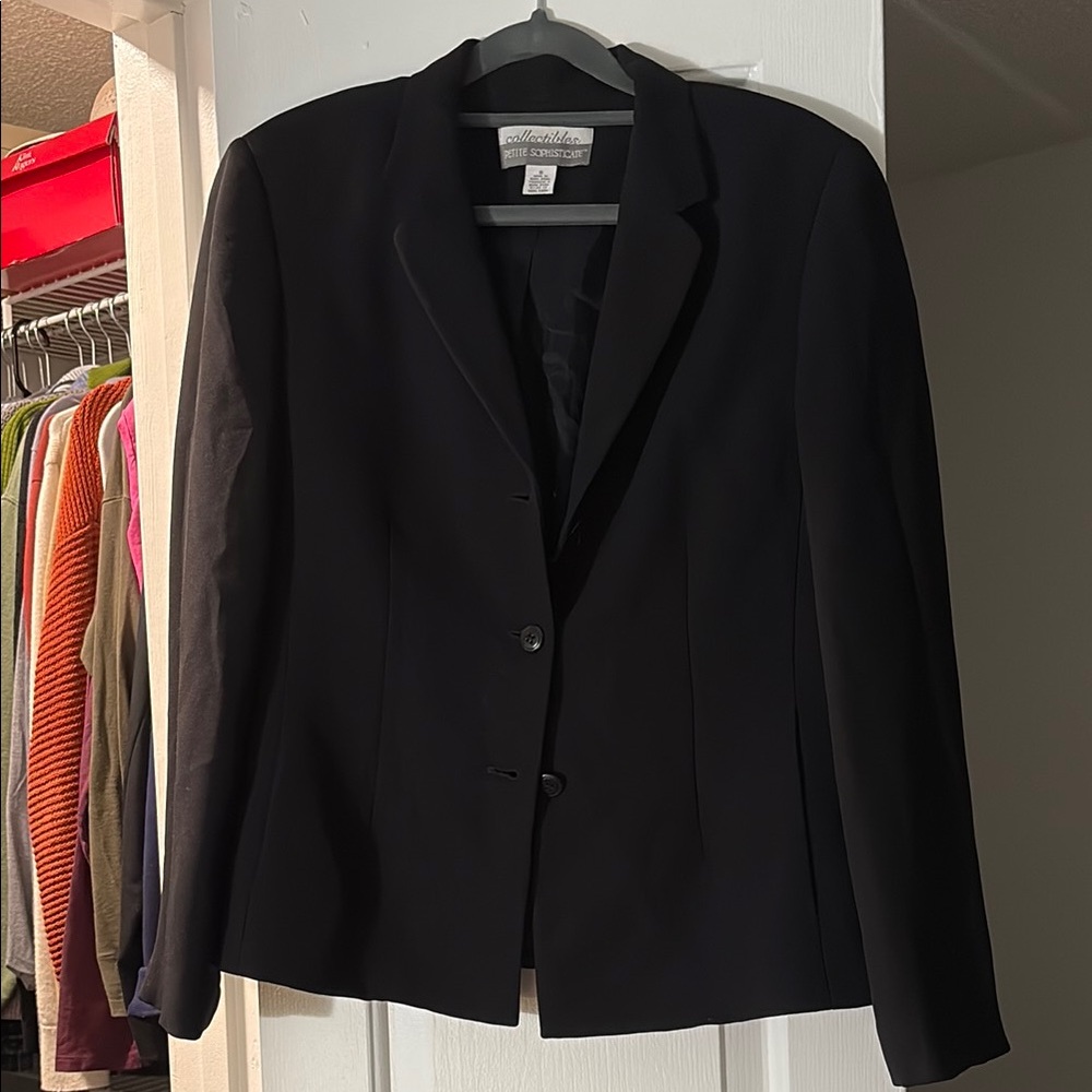 Coldwater Creek Classic Black Blazer